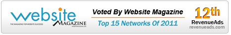 Rated #12 Among Website Magazine's Top 50 Affiliate Networks of 2011